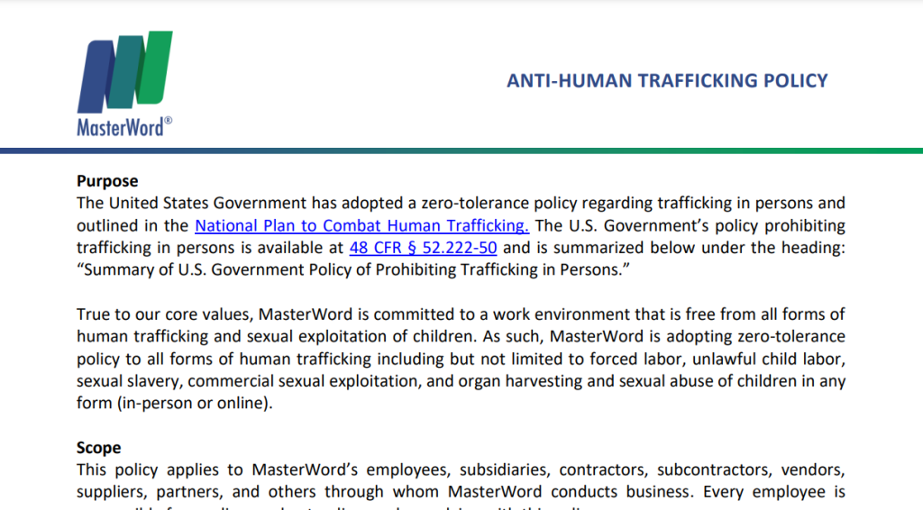 Employee Anti HT Policy Preview